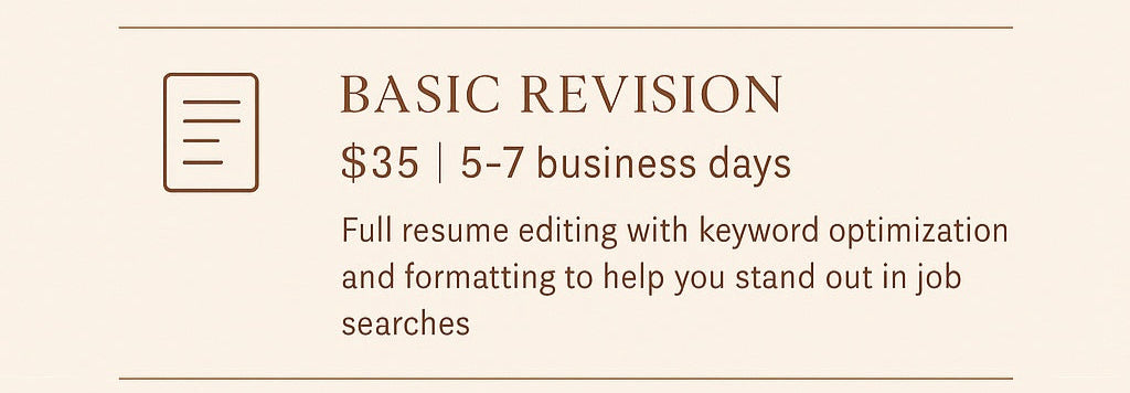 Resume - Basic Revision