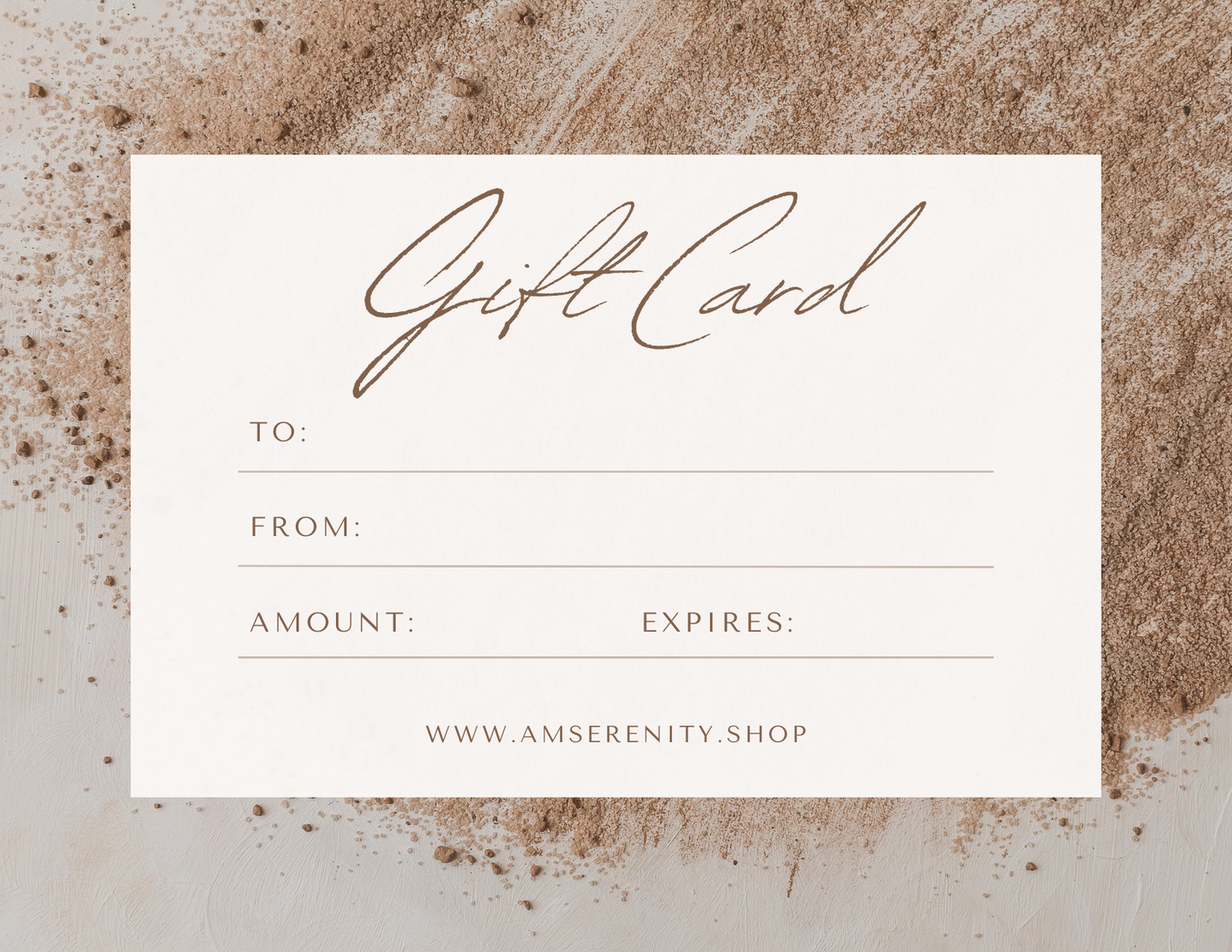 AM Serenity Gift Card